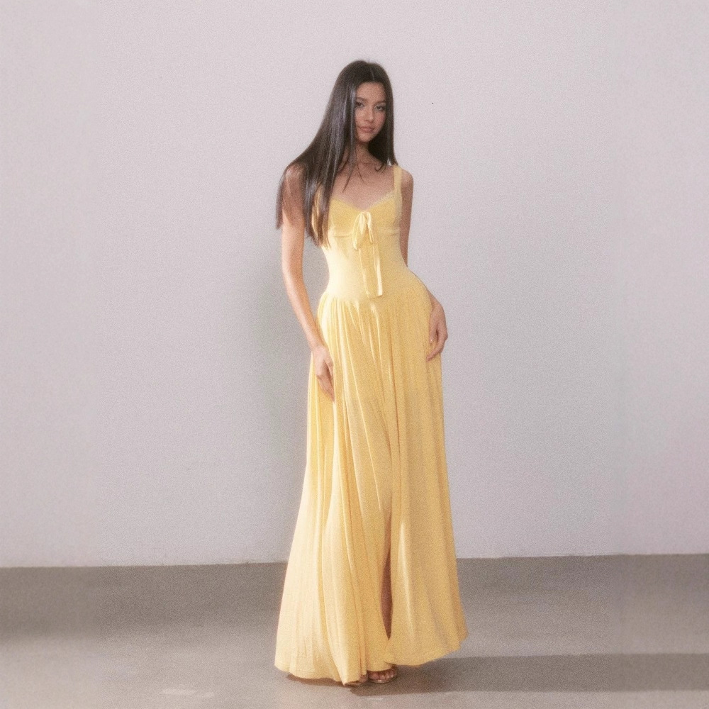 New Foreign Trade Cloud Morning Designer Dress Mist Inspiration Muse Coat French Lace Knit Strap Slit Dress