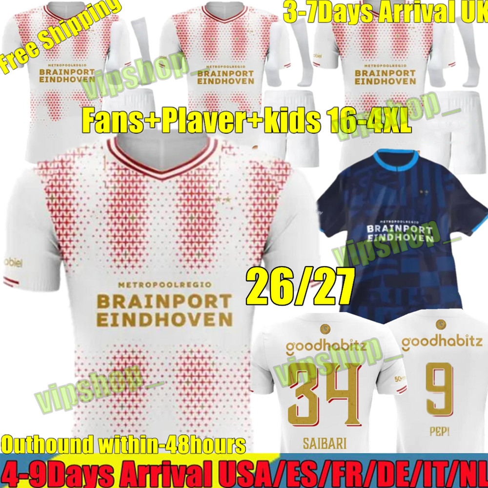 3XL 4XL 25 26 27 PSVS Eindhovens Soccer Jerseys 2027 PEPI TIL BOMMEL RONALDO PERISIC VEERMAN BAJRAKTAREVIC TUYJHI UTUYTNRO YAREK 96 92 1987 Football Shirts