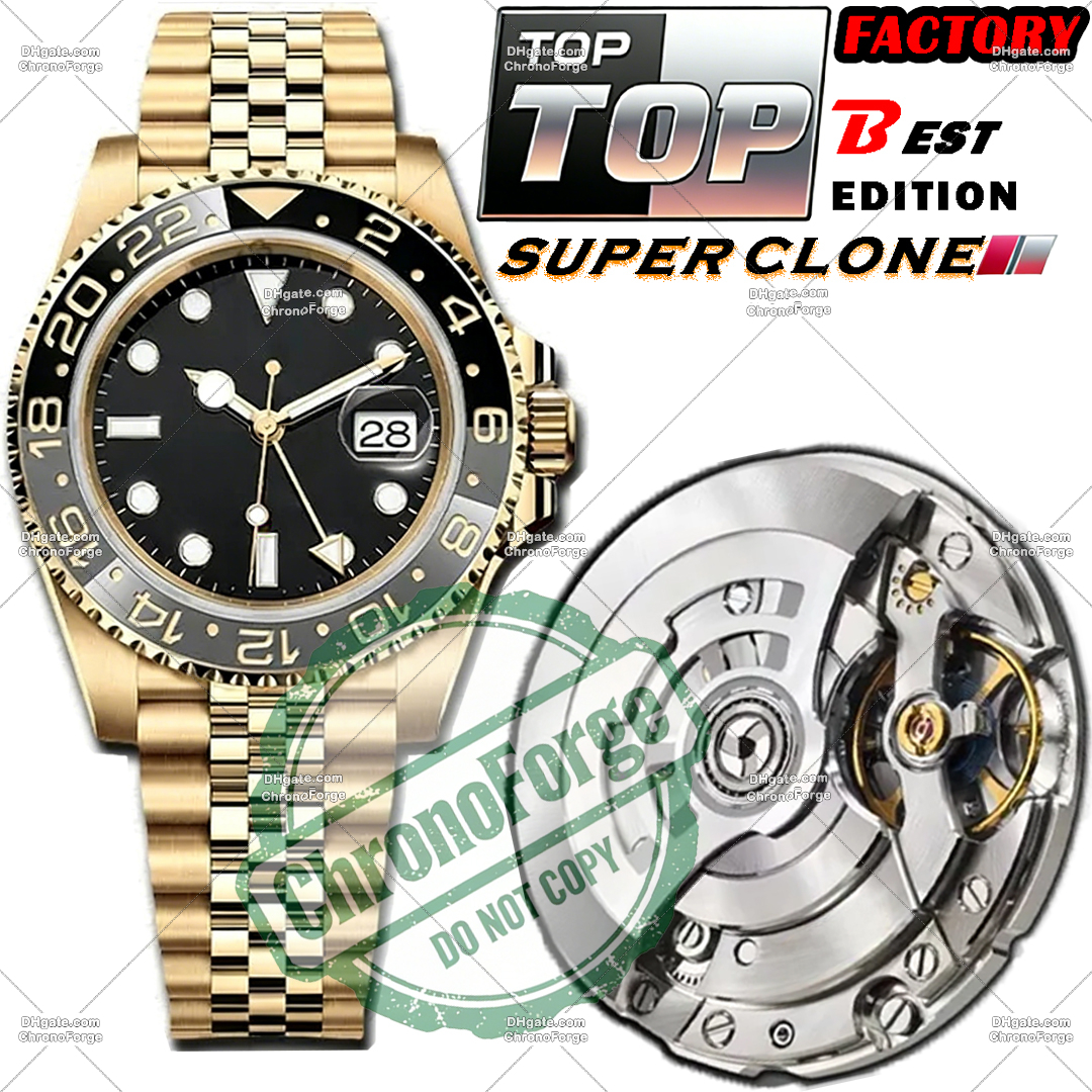 Super Clone Luxury Watches for Men Designer Watches Mirror Quality Automatic Movement Watch Stainless Steel 100m Waterproof Luminous Ceramic Bezel Sapphire Glass