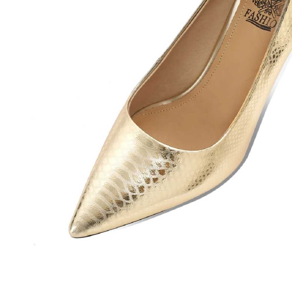 JOCHEBED HUWomen Pumps Genuine Leather Pointy Toe 65CM Thin High Heels Dress Party Prom Basic Shoes Woman Large Size 33-43 C260321