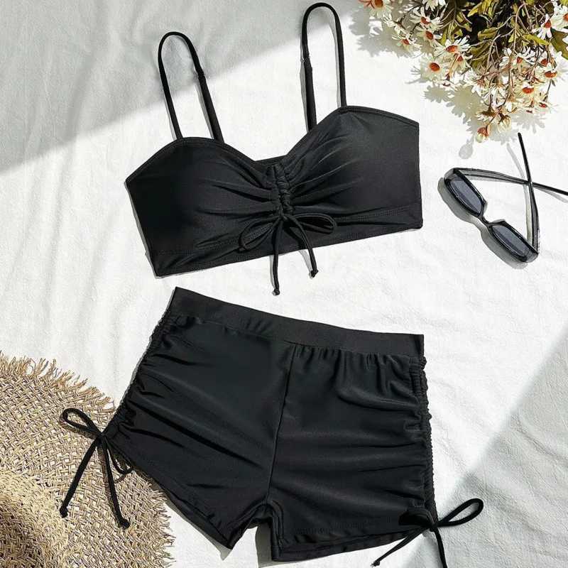 Summer 2026 Swimsuits Tankini Sets Female Swimwear Push Up For Beach Wear Two-Piece Bathing Suits Pool Womens Swimming Suit M260321
