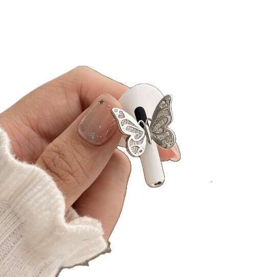 Suitable for FreeClip headphones, dazzling micro-inlaid zircon butterfly earphone clip, exquisite and versatile Bluetooth headphone accessory - view 4