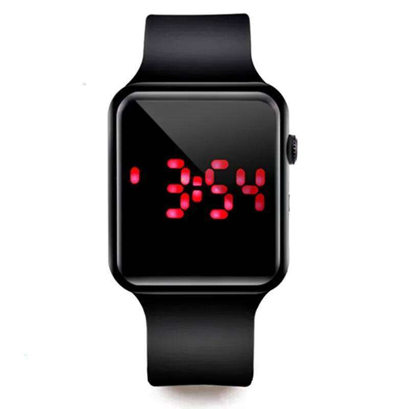 Fashion Digital Watches For Women Men Simple Square Sports LED Wristwatches Silicone Strap Casual Electronic Clock Reloj Hombre - view 3