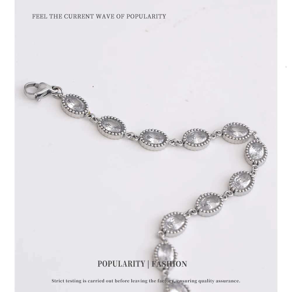 NiNICE StainlESS Steel Woman Cubic Zirconia Shiny Exquisite Fashionable Design Personalized Gift New H260321 - view 6