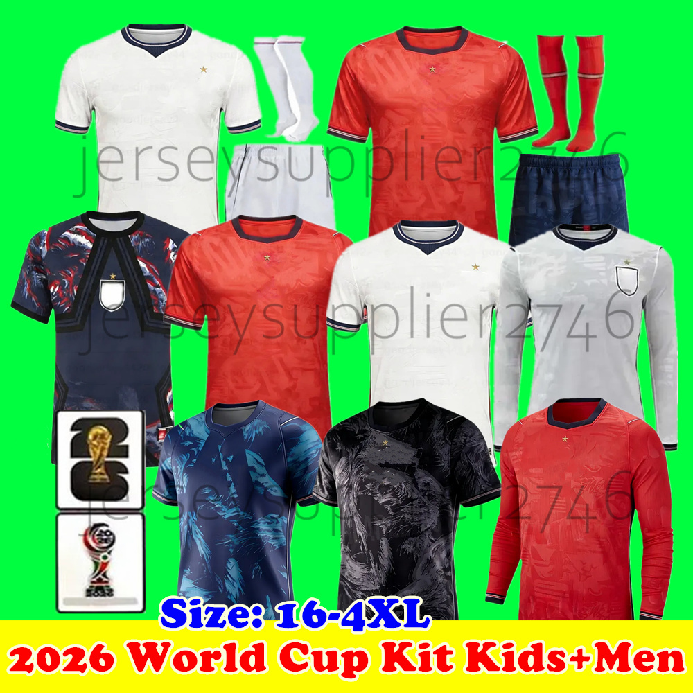 2026 World Cup Kit England Jersey enfant Kids SAKA KANE Soccer Jerseys FODEN football shirts BELLINGHAM RICE camiseta Henderson EZE GUEHI PALMER UK maillot 3XL 4XL