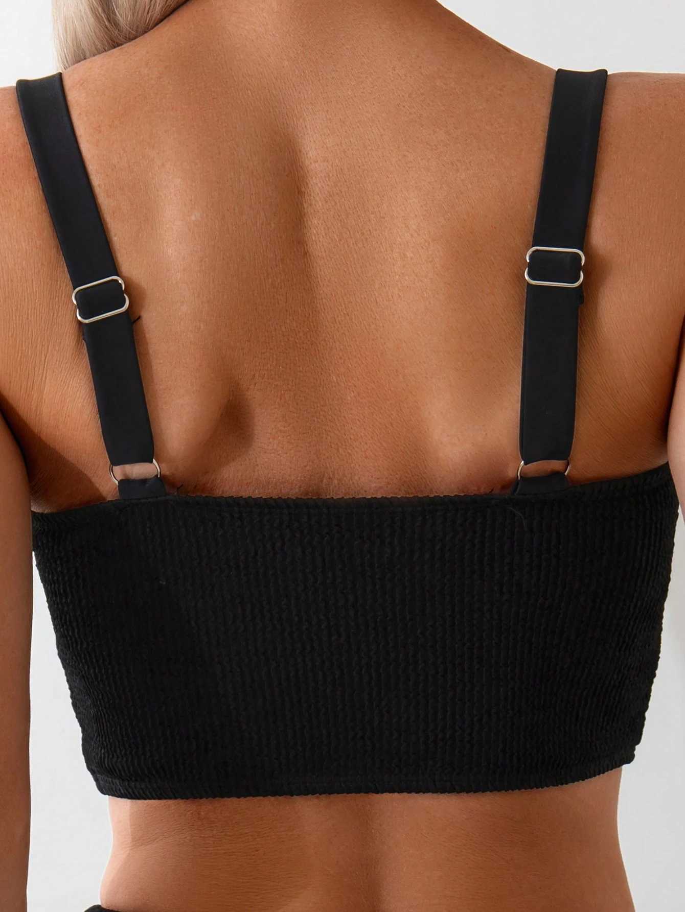 Bikini 2025 New European and American Lace-up Swimsuit Womens High-end Beach Spa Swimsuit Conservative M260321