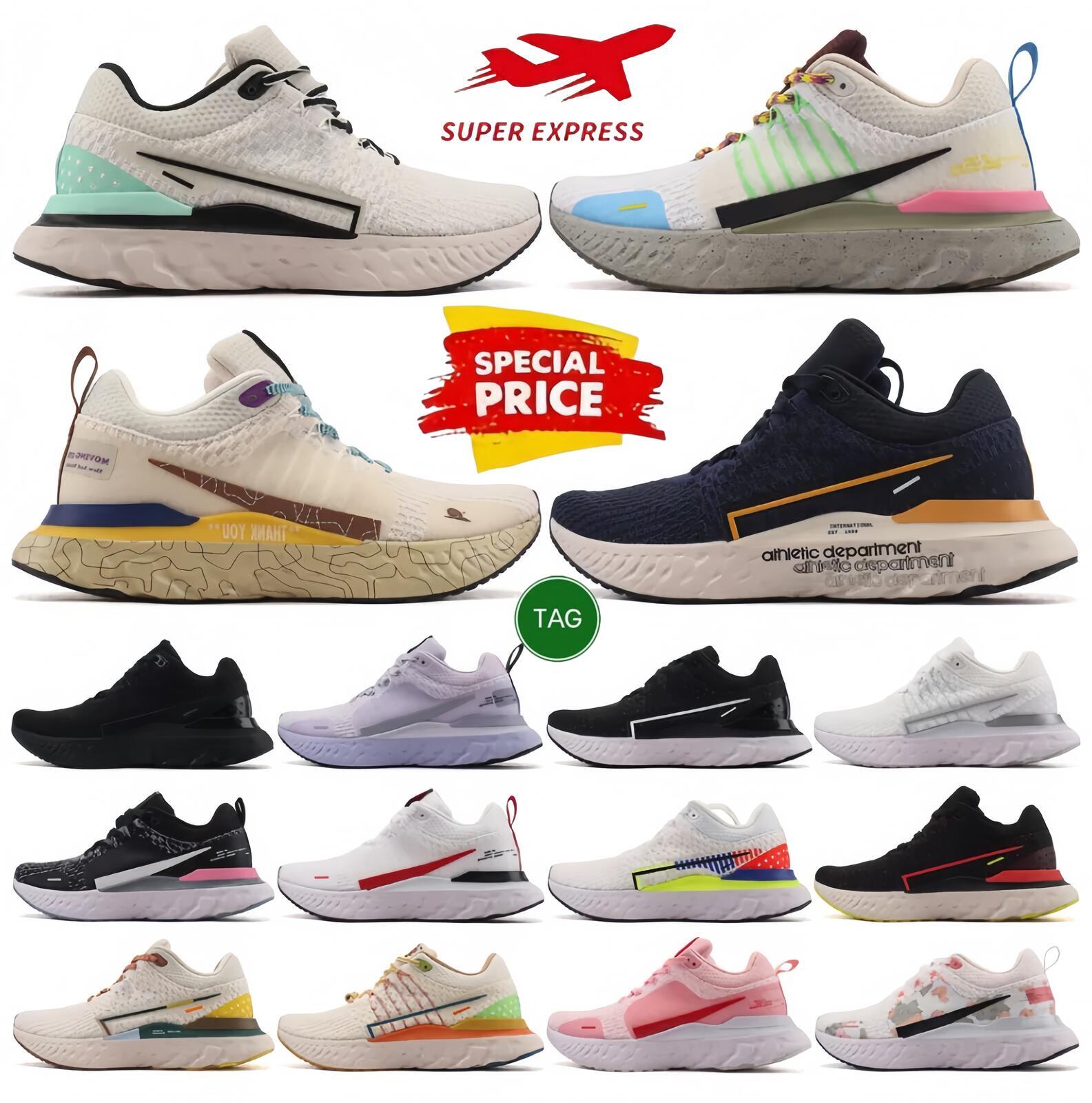 Designer Trainers Reacts Infinity Run 3 Men Women Breathable Running Shoes 3s Outdoor Casual Sneakers Sail Pinksicle Triple Black Dark Obsidian Palest Purple 36-45