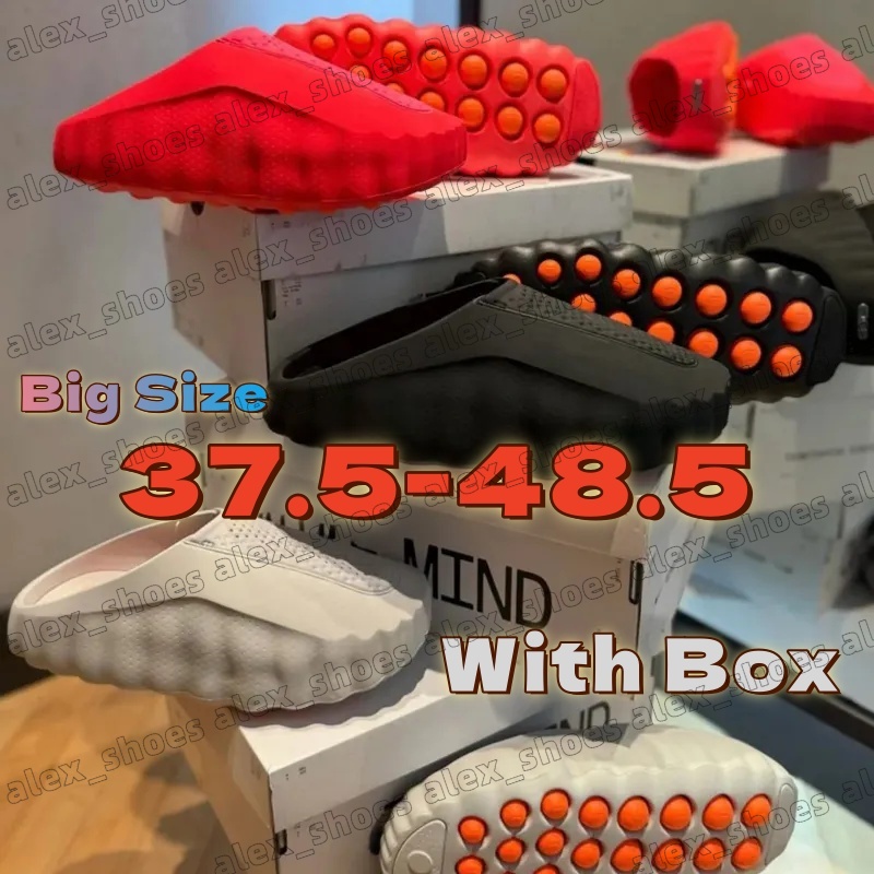 Desginer Mind 001 Slide Slides Mind001 Slippers Soft Rubber Tech Comfortable Sandals Mules Clog Black Red Bone Light Smoke Grey Men Women Summer Shoes Size 36-47.5