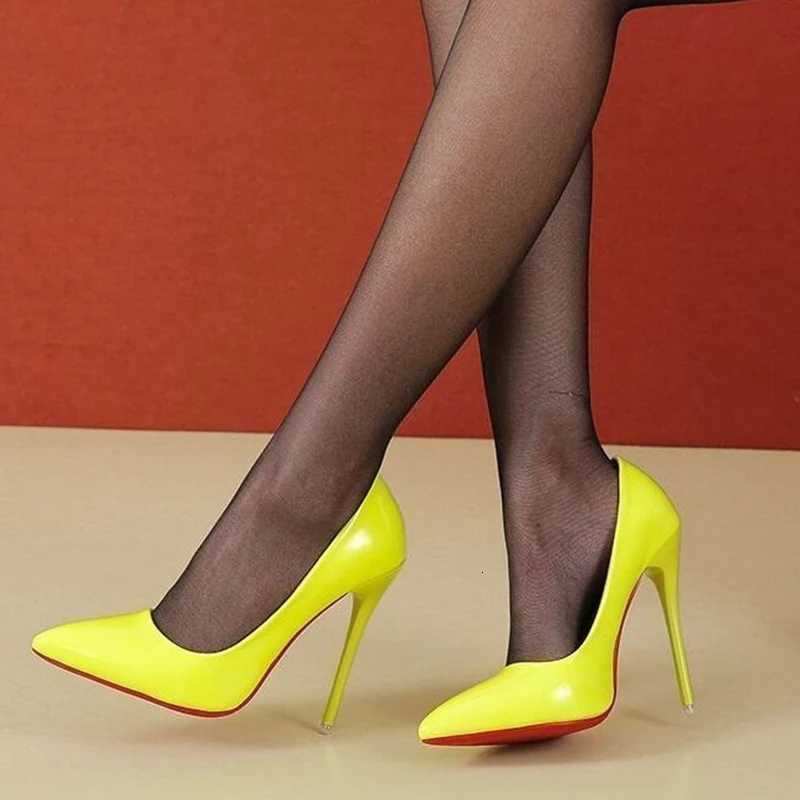 Women Shoes Pumps Office Lady Shoes Solid PU Pointed Head 12cm Super High Heel Thin Heels Party Sexy Strap Stiletto Women Heels C260321