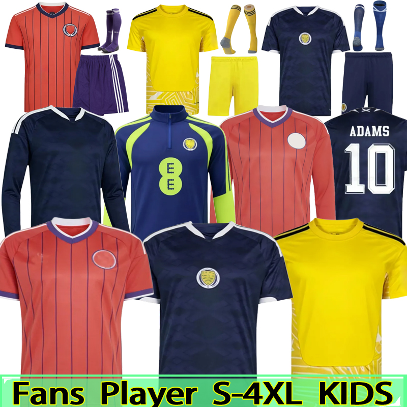 2026 scotland football shirt Soccer Jerseys ROBERTSON McTominay McGREGOR SHANKLAND MCGREGOR Home maillot goalkeeper men kids kits set Training 3XL 4XL