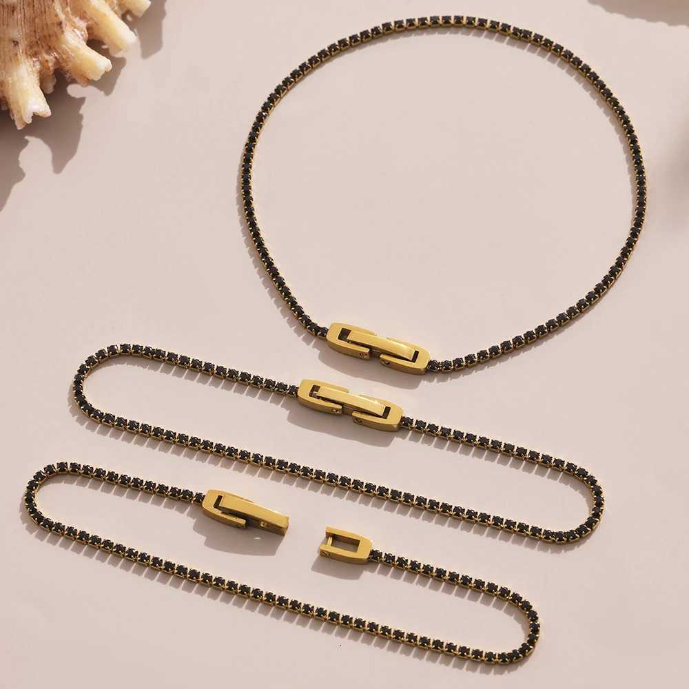 Liora Luxury Stainless Steel Full Multi-Color Zircon Tennis For Women Charm Wedding Engagement Thin Chain Wrist Jewelry H260321 - view 7