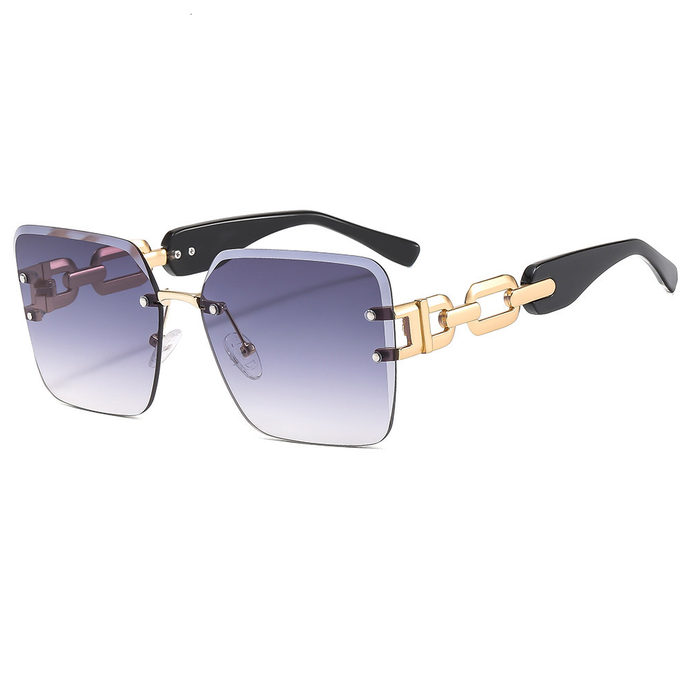 Designer Luxury Brand New Fashionable Hollow Frameless Glasses Fashionable Multifunctional Glasses Outdoor Sports Sun Protection Sunglasses Export Gla - view 5