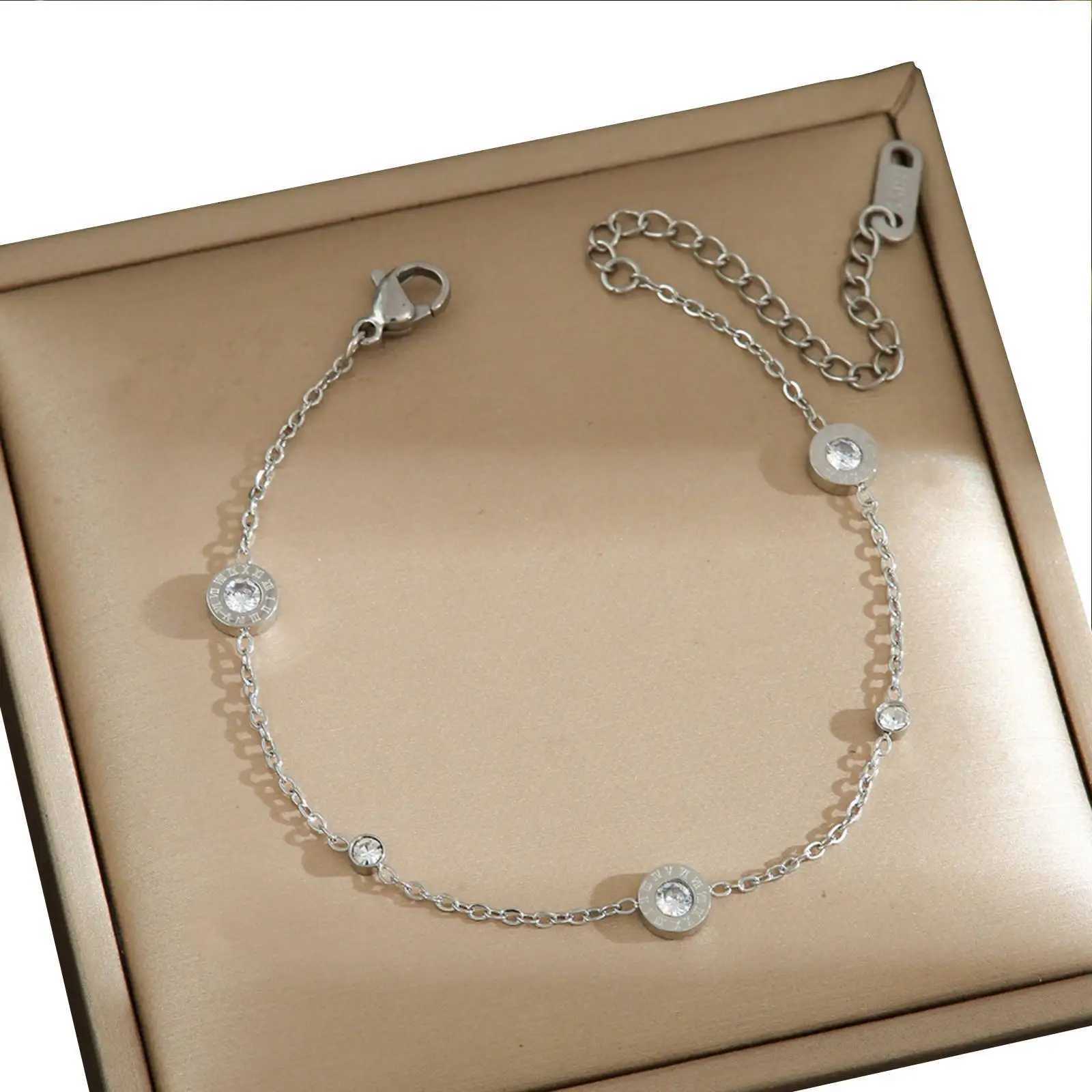 Roman Numerals Cubic Zircon Charm for Women Men Stainless Steel Jewelry Gifts H260321 - view 5