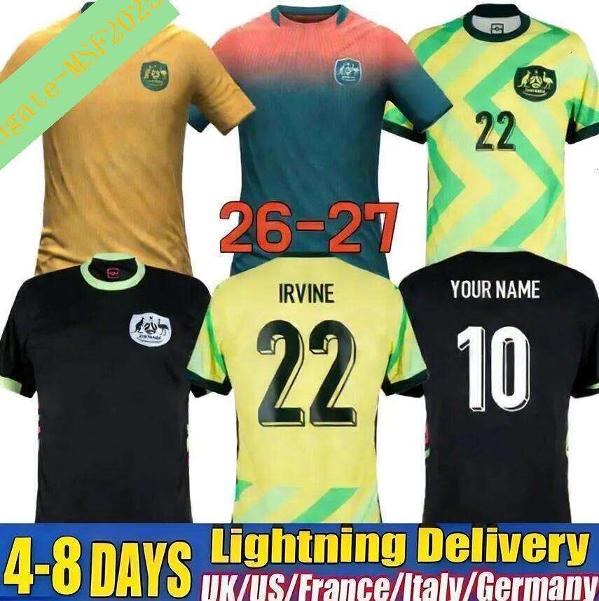 2026 2027 Australia Soccer Jerseys Sports Outdoors world cup 2026 jersey men kit kids Athletic Outdoor Apparel 26 27 Wear BOYLE LECKIE Kerr football shirts Australia