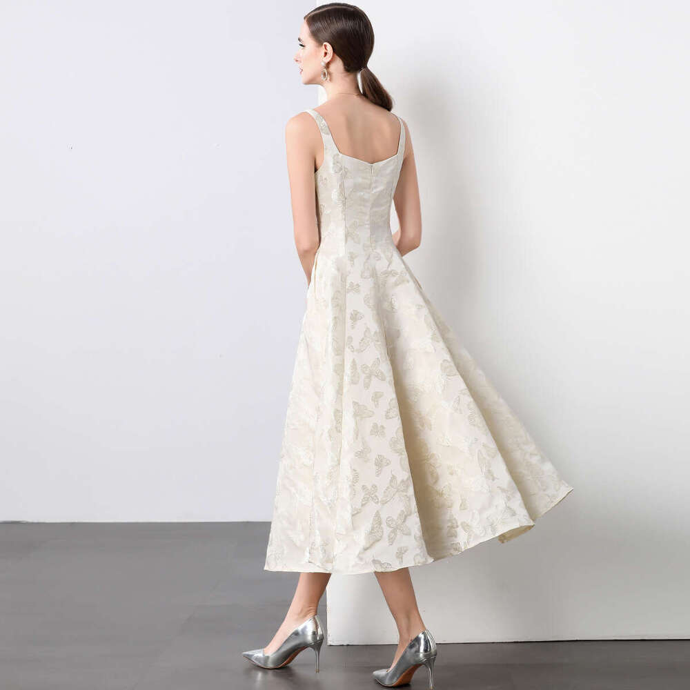 Designer's elegant and luxurious niche dress engagement A14 has a high-end feel and is suitable for women's strapless jacquard