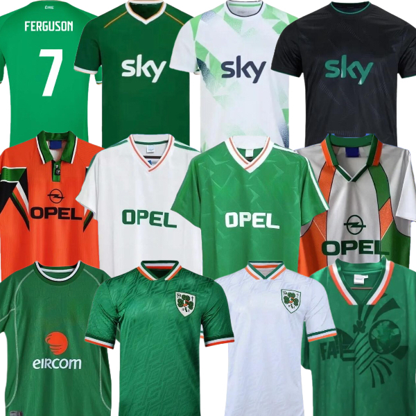 Retro Ireland 2026 PARROTT FERGUSON NOONAN COLLINS Soccer Jersey 1990 1992 1994 1995 1996 2002 Classic MCCABE Irish football shirt men kids