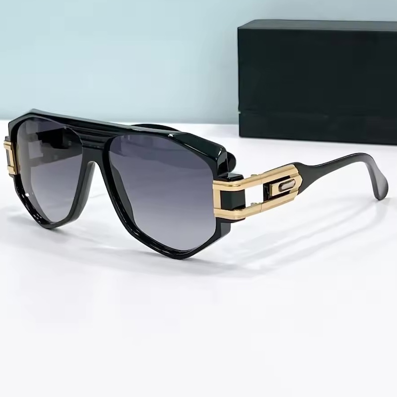 Top Quality Brand Sunglasses Luxury Designer Original MOD1633 Men Pilot Shades Cool Steampunk Oversized Glasses Driving Outdoor Travel IVSTA Fashion A