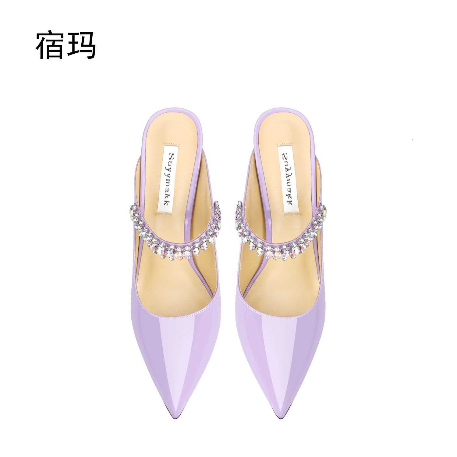 heeled sandals Women Heels Slippers High Heels Shoes Fashion Crystal Pumps Slingbacks Party Ladies Shoes Women C260321