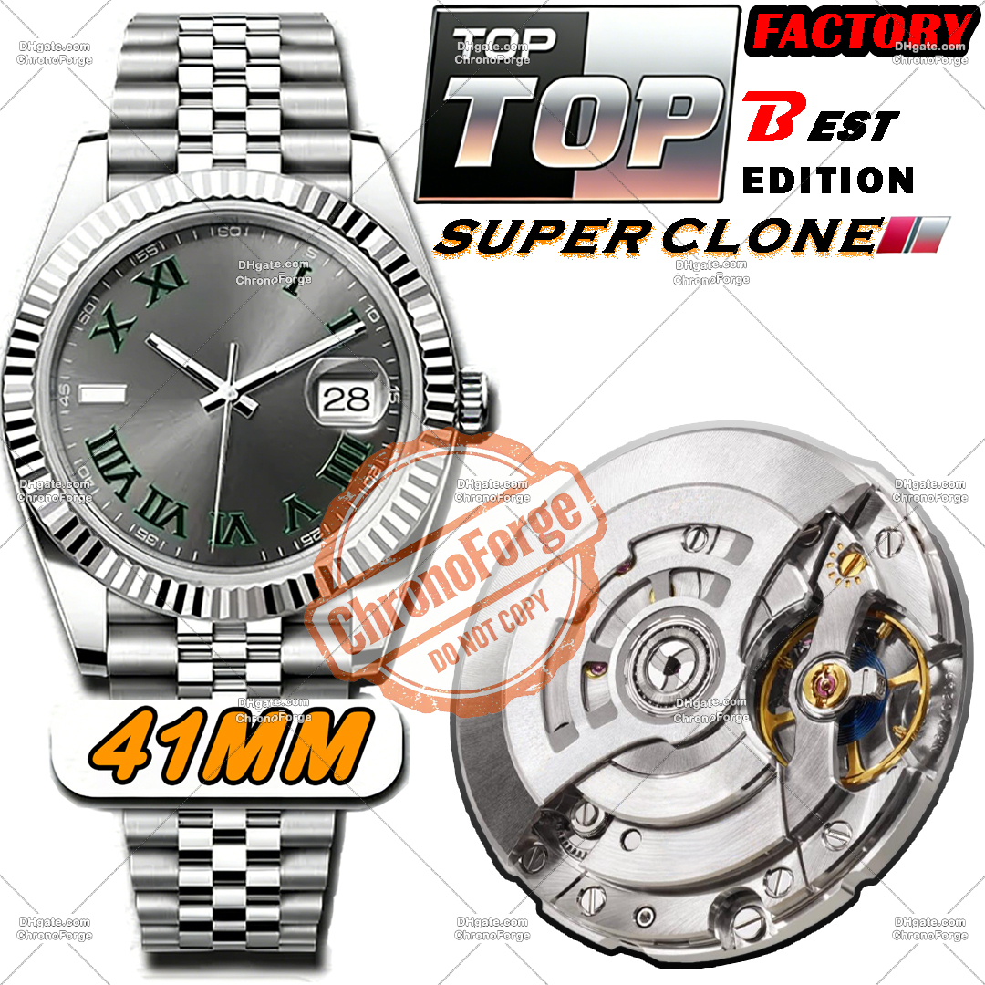 Super Clone Mens Watches Mirror Quality Designer Watches 41MM Mirror Quality Movement Automatic Mechanical Watch 72H Power Reserve Sapphire 904L Stainless Steel