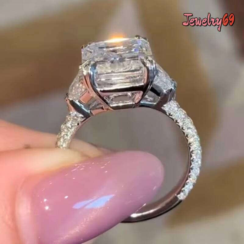 Certified Igi Cvd HPHT Lab Grown Created Diamond 14K 18K Solid Gold Rings Engagement Ring Jewelry For Women 5Ct 4 5 Carat Jewelry