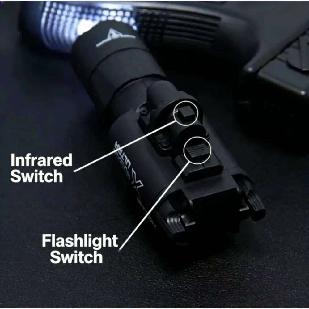 X400U X300 Nylon Mounted Infrared Laser Flashlight Toy Gun Light Suitable for team games 26Y0318