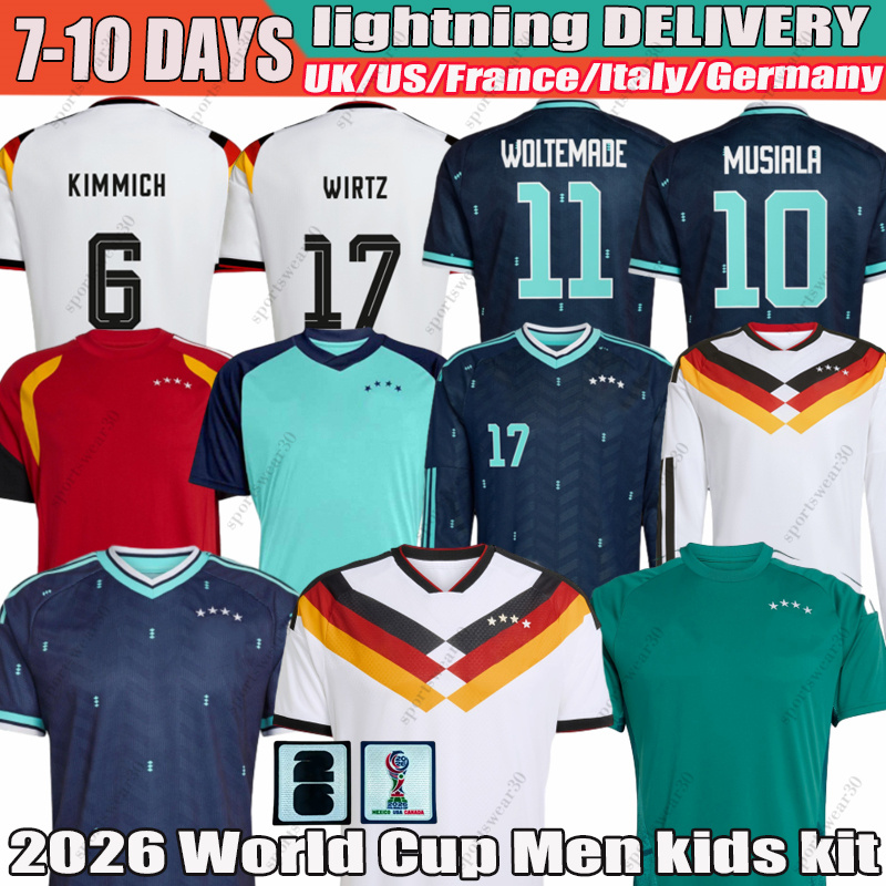 germany world cup 2026 XXXL 4XL Musiala Wirtz Havertz Kimmich Retro trikot soccer jerseys Tah RUDIGER Raum MULLER Deutschlands trikot 2026 Men kids kit