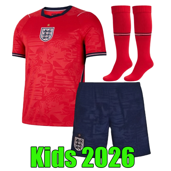 Fans player version 2026 ENGLAND World Cup 26 27 Kit BELLINGHAM KANE Soccer Jerseys top SAKA PALMER Football Shirts FODEN Men kids set uniform S-4XL P