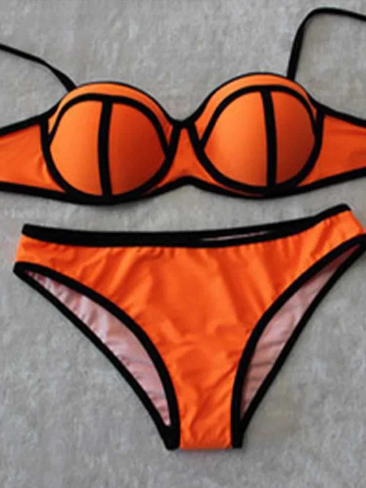 2026 New Summer Swimwear Bikinis Set Sexy Spaghetti Strap Backless Bikini 2 Piece Set Women Split Swimsuit Beach Bikini M260321