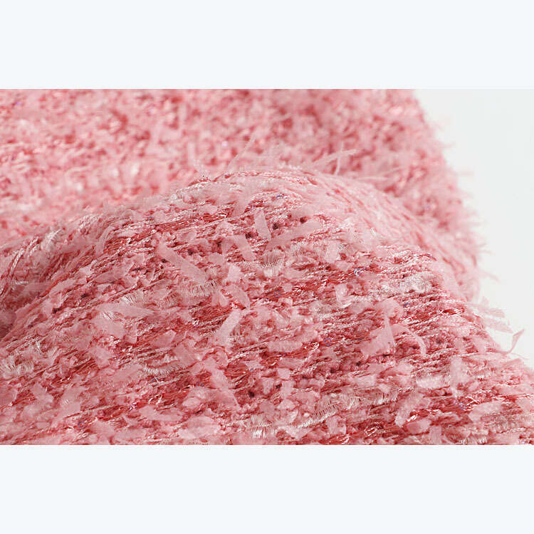 Designer women's elegant and k30 exquisite socialite tweed with metal buttons round neck mid length knitted dress