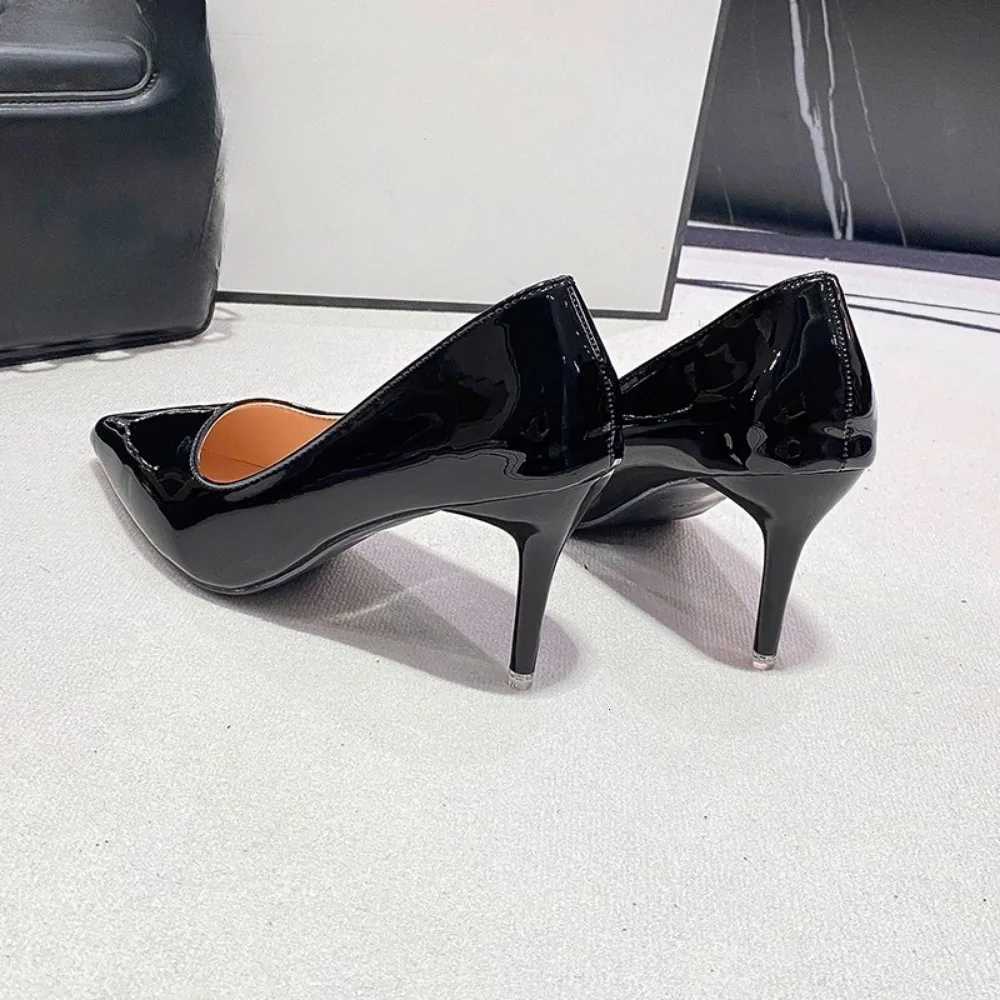 Sexy Black Sole Thin 6cm 8cm 10cm Heel High Heels Classic Style Black Office Work Shoes light Lady Pumps Plus Size 43 C260321