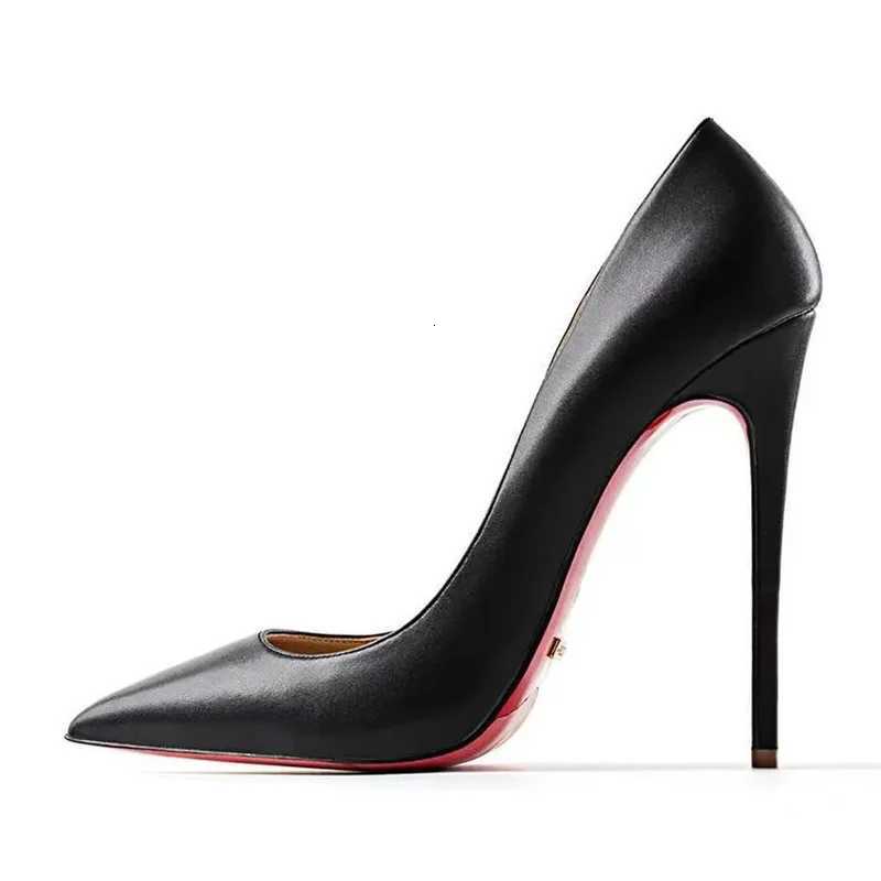 Plus Size 34-44 Sexy Red Shoes Dress Party Wedding High Heels Rubber Bottom Pointed Toe Spring Shallow Women Pumps C260321