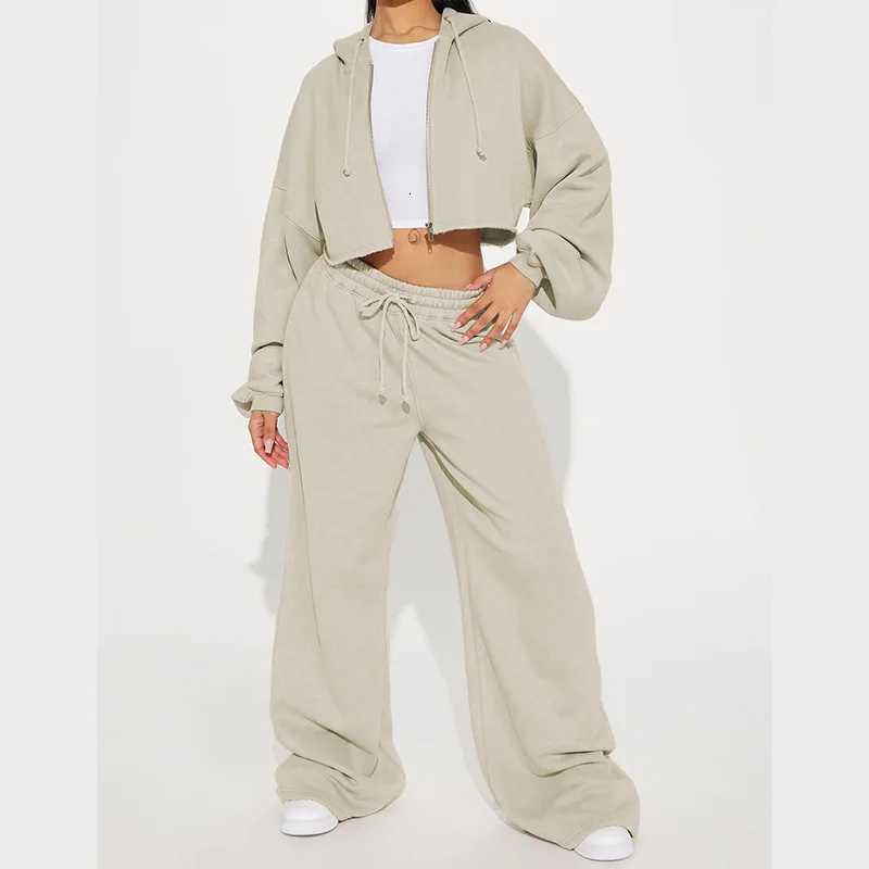 Women Fall 2 Piece Lounge Outfit Long Sleeve Tops High Waisted Jogger Pants Set Spring Travel Clothes Tracksuit X260321 - view 6