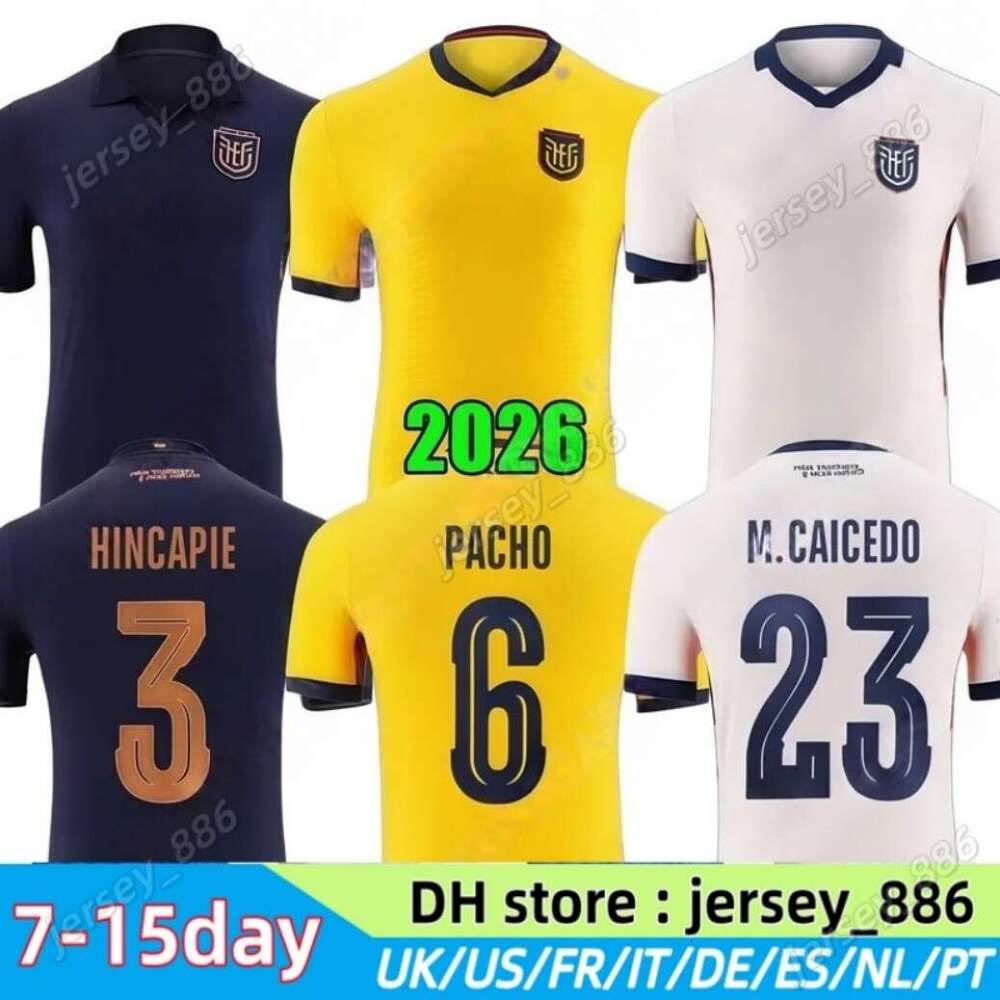 S-4XL ecuador jerseys 2026 Centenary 26 27 Ecuador soccer Home Away Third Men kids Football Shirt Kit IBARRA MENA PRECIADO M.CAICEDO PACHO SARMIENTO