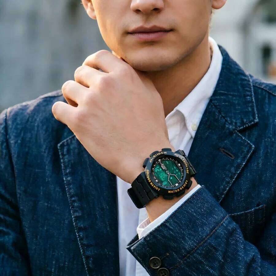 Watches Sports LED Wristwatches Men's 30m Waterproof Digital Light Stopwatch Watch for Men Student Teens
