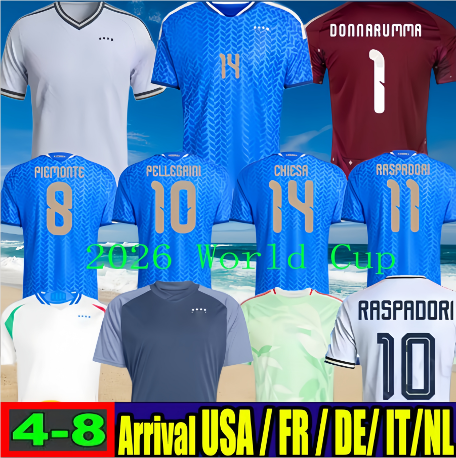 new 26 27 ItalyS national football team Soccer Jerseys RETEGUI BARELLA FRATTESI PELLEGRINI 2025 2026 Italia Women's Shirts GIRELLI Player Version Men Kids