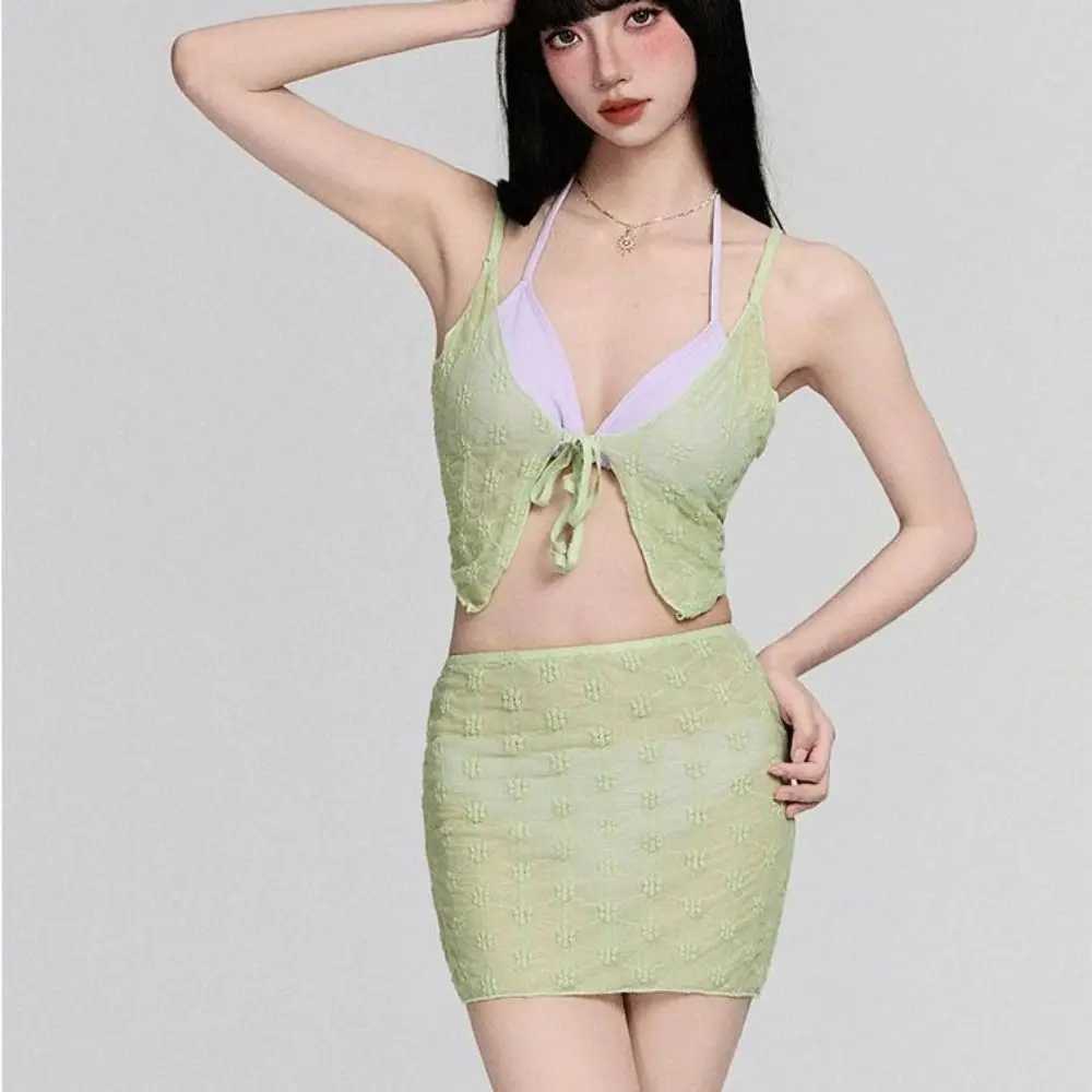 Lace Details Womens Bikini Tummy-Control Design Slimming Design Pure Sexy Bikini High-Waisted Pure-Sexy Fusion M260321