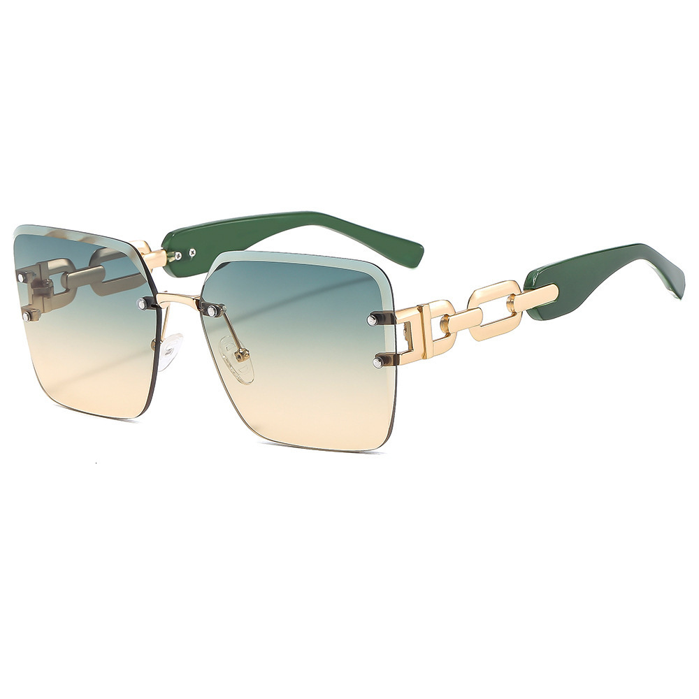 Designer Luxury Brand New Fashionable Hollow Frameless Glasses Fashionable Multifunctional Glasses Outdoor Sports Sun Protection Sunglasses Export Glasses