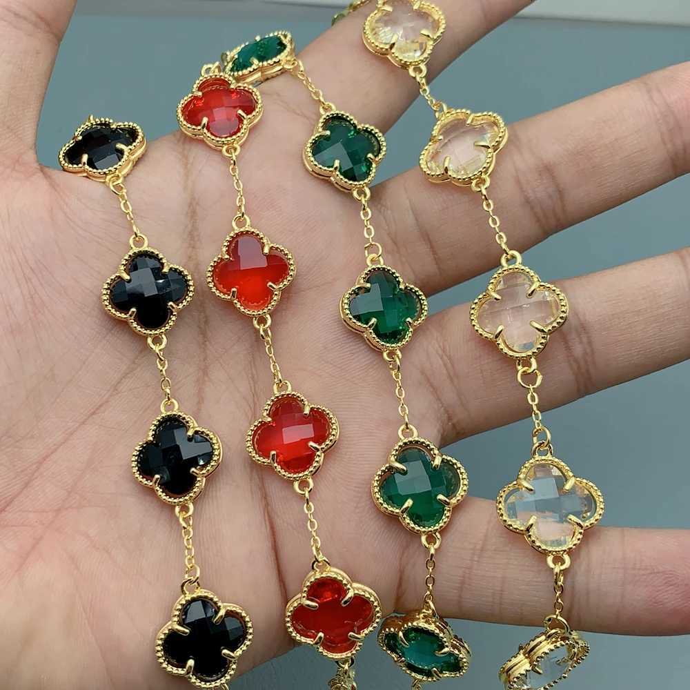 Shiny Crystal Zircon For Women Fashion Five Flower Gift Jewelry H260321