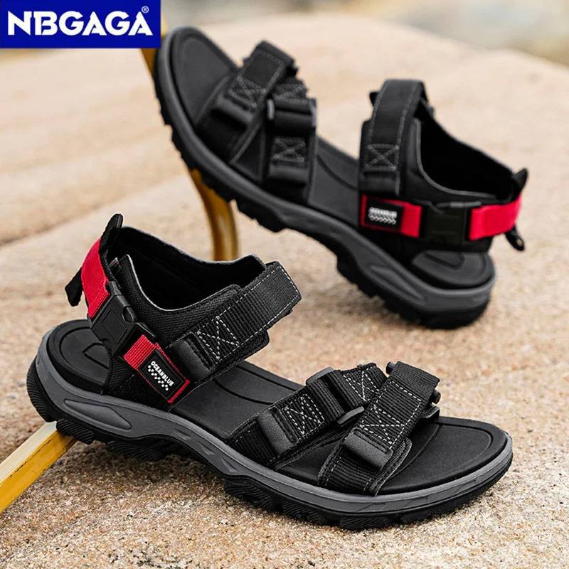 Summer Mens Sandals Trendy Casual Outdoor Sport Shoes for Holidays Beach Breathable Wear-Resistant Hiking Walking Sandals 260625 - view 5