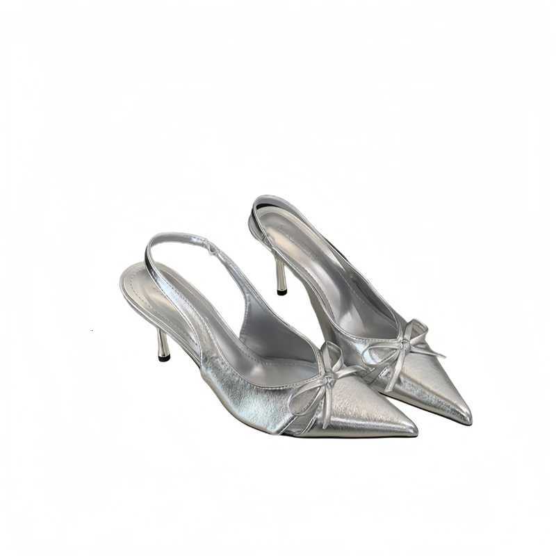 Sharp Pointed High Heels Womens Bag Toe Sandals 2025 Summer New Style Temperament Nude Single Shoes heels women shoes C260321