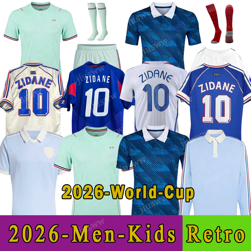 france jersey world cup 2026 French Soccer Jerseys MBAPPE BARCOLA OLISE DEMBELE EKITIKE GRIEZMANN Maillots Retro football shirt equipement de foot Men kids kit