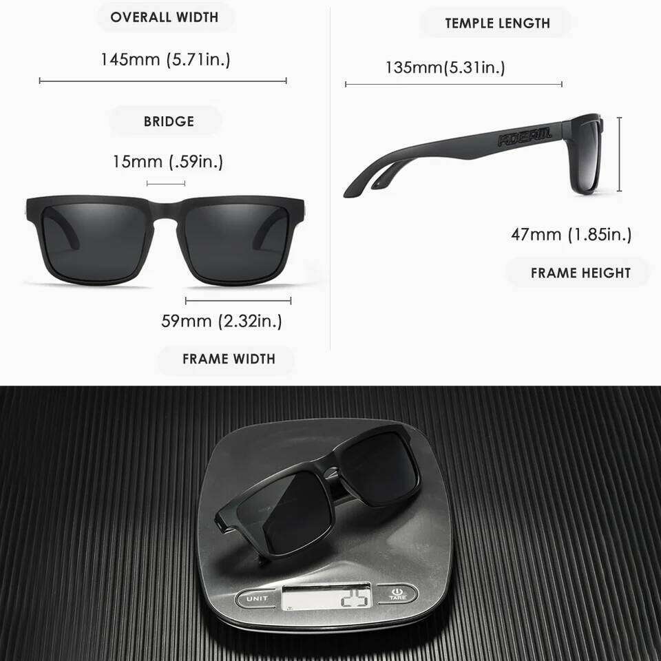 KDEAM Photochromic And Sunglasses Men Category 3 Polarized Sun Glasses Women Unique Frame Surface Eyewear With Case 26Y0321