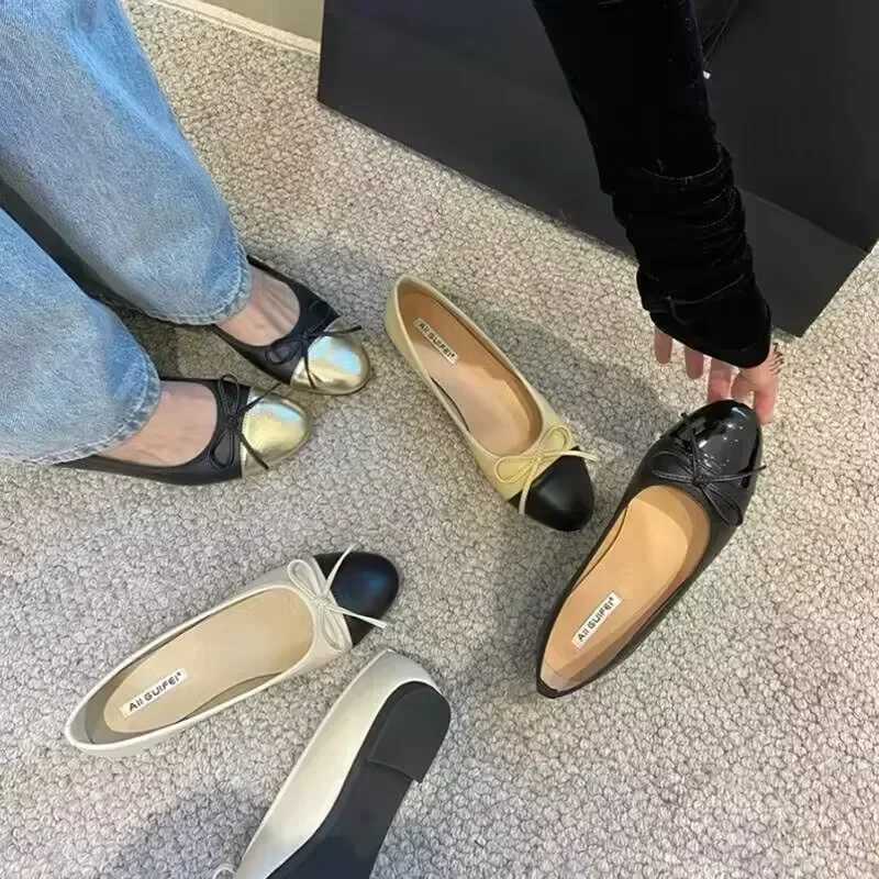 New Butterfly-knot Women Loafer Shoes Fashion Shallow Slip On Ladies Comfort Soft Sole Flats Spring Womens Comfort Shoes C260321