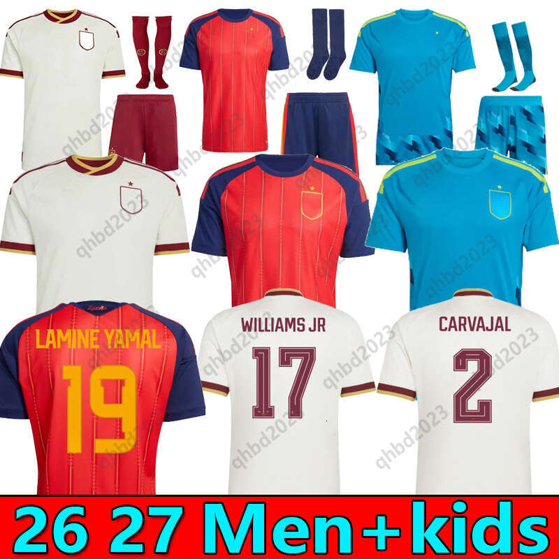 S-4XL spain Jersey 2026 2027 Soccer shirts MORATA FERRAN CARVAJAL 26 27 National Team Football jersey Men Kids Kit LAMINE YAMAL Camiseta Espana RODRI retro style TOP