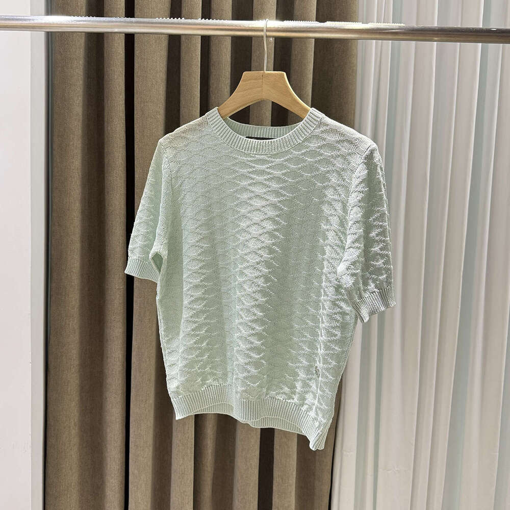 2026 Spring and Summer Designer S6 Thick Knitted Women's T-shirt Loose, Simple, Casual, High Quality