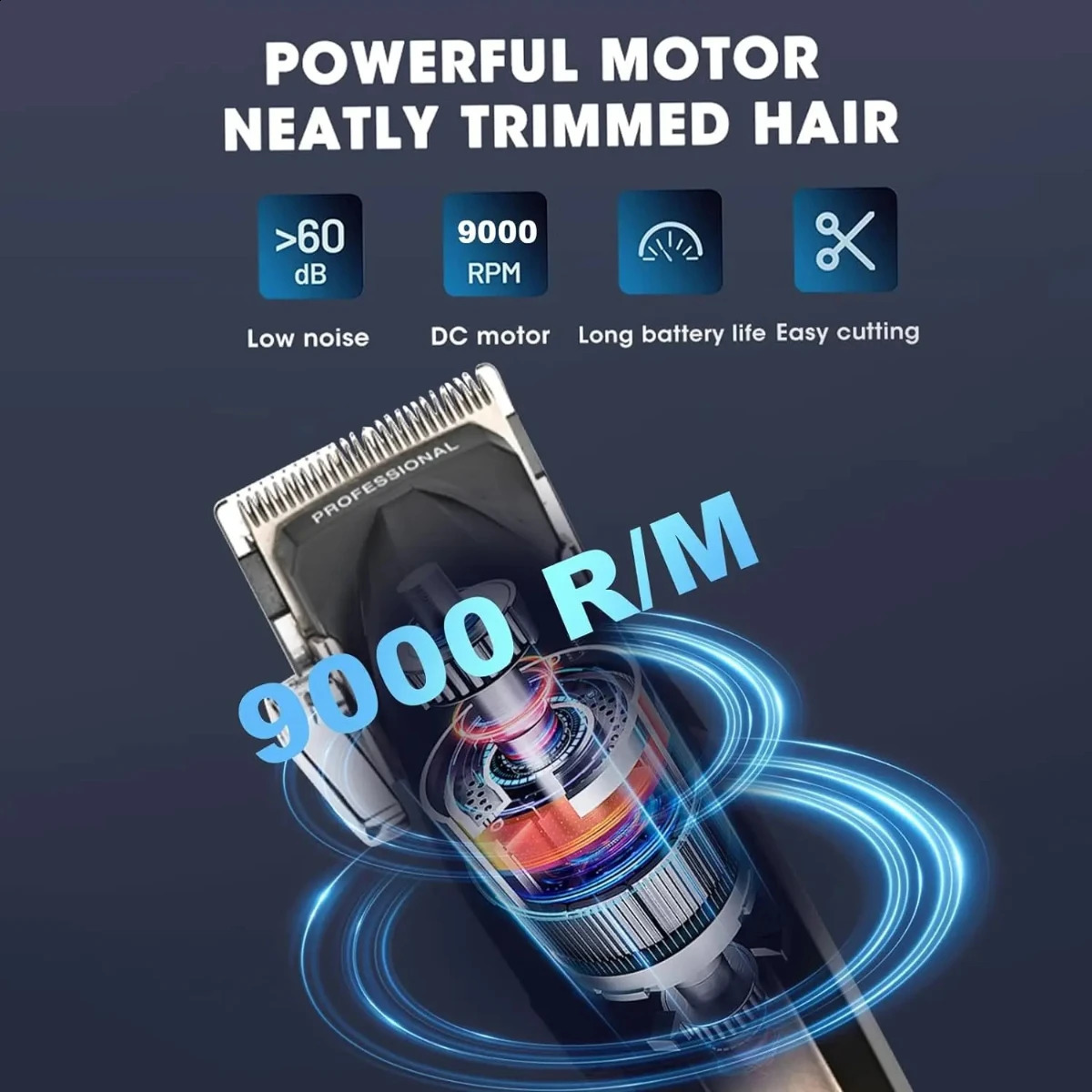 VGR Hair Clipper Professional Hair Cut Machine Face Shaver Barber Clippers Beard Trimmer Metal Trimmer for Men V-003 V-906 V-308 260319