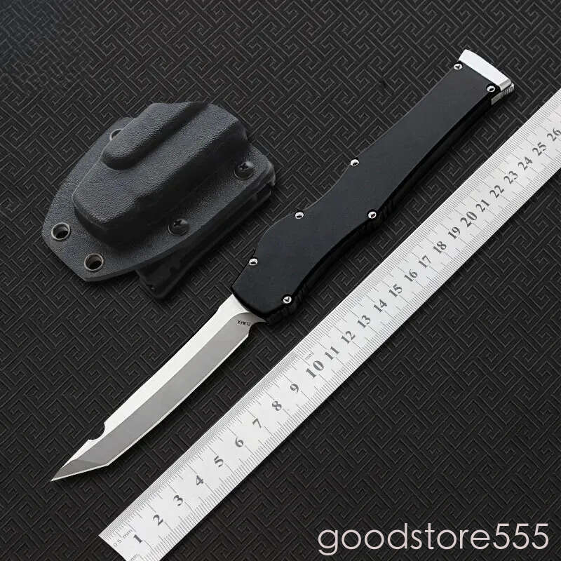 High Quality MIKER CNC Knife 4.5 Satin Single D2 Blade Aluminum Alloy Handle Tactical Knife pocket knife Survival couteau Gear fixed blade knife Knive