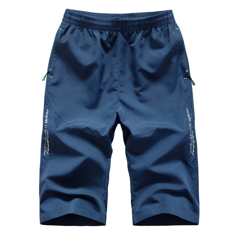 Summer Sports Cropped Trousers Quick-drying Large Size 7XL 8XL Mens Casual 3/4 Pants Thin Workout Mens Fashion Baggy Shorts 260318