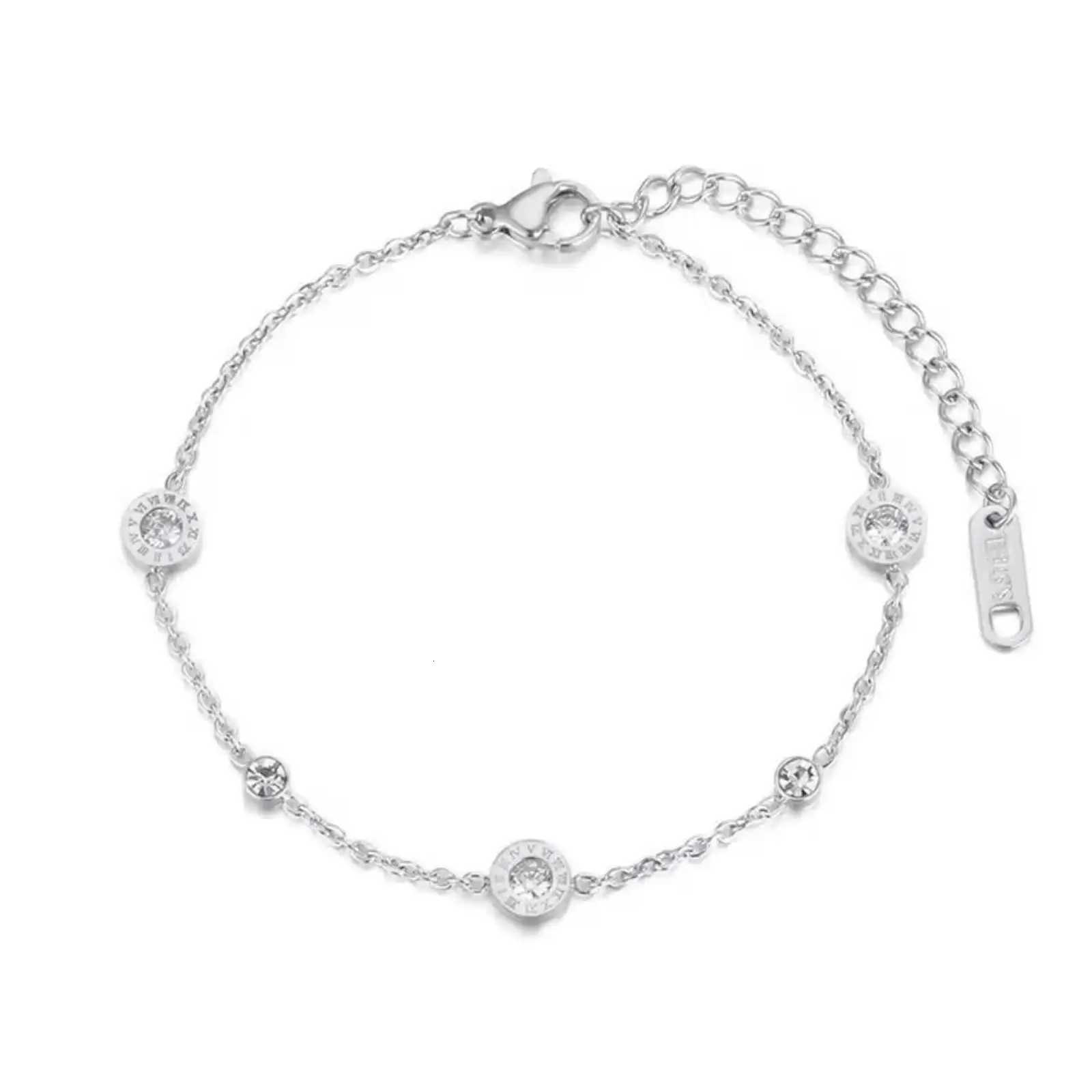 Roman Numerals Cubic Zircon Charm for Women Men Stainless Steel Jewelry Gifts H260321 - view 4