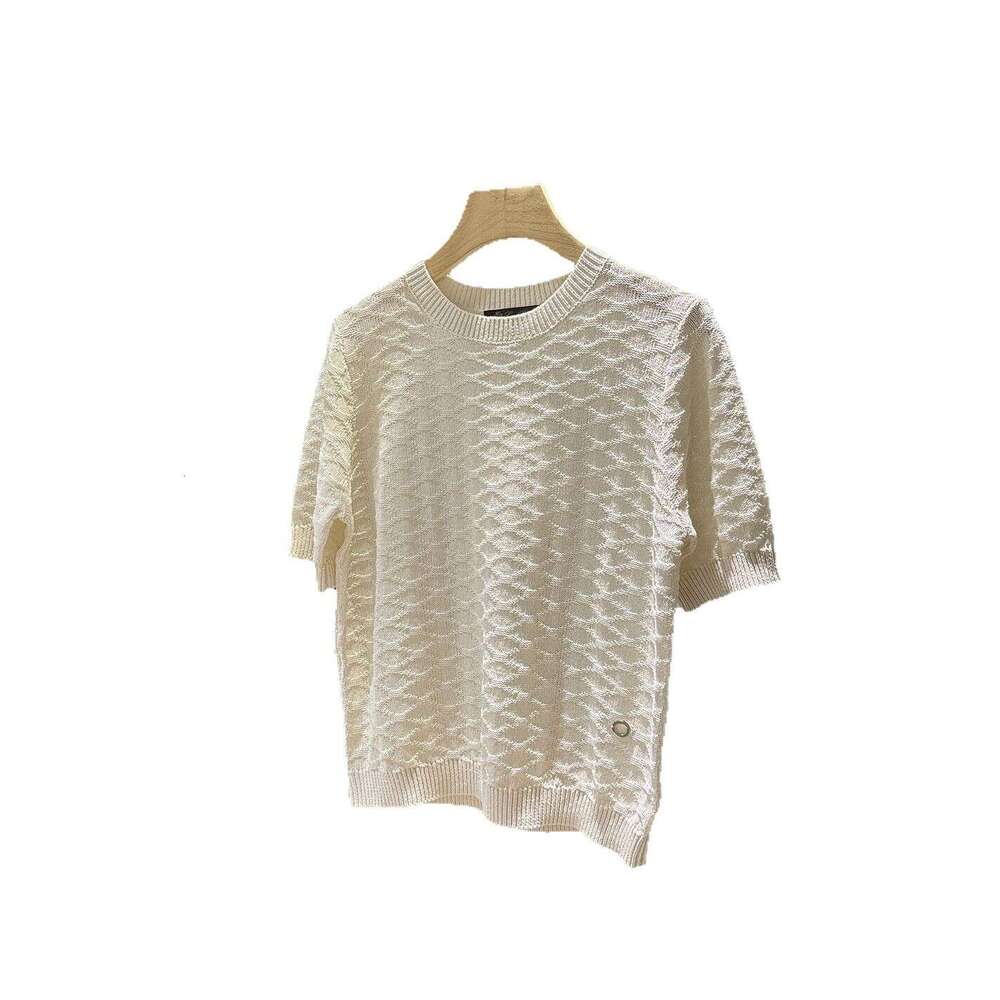 2026 Spring and Summer Designer S6 Thick Knitted Women's T-shirt Loose, Simple, Casual, High Quality